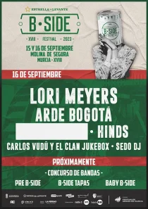 B-Side Festival-poster 2023 -De conciertos y festivales-www.musicoming
